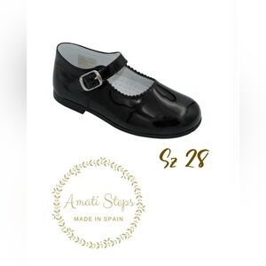 Amti steps sz 28 Layla- Black Patent Leather Mary Jane Shoes